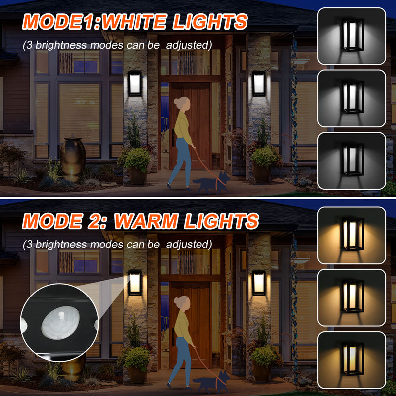 Außen Solarwandlampe für den Garten Solar Außen Wandlampen für Haus, Garage, Front, Veranda