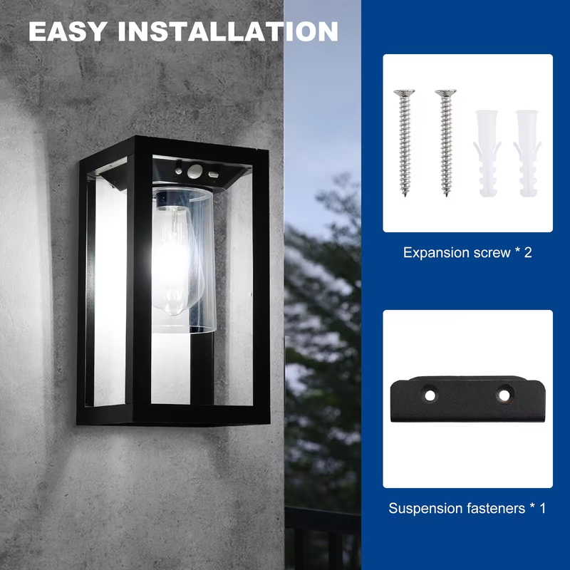 Bewegungssensor Solar Veranda Licht Außenbeleuchtung IP65 Sconce Wand Laterne Lampe Für Patio Eingangstür Dekorativ