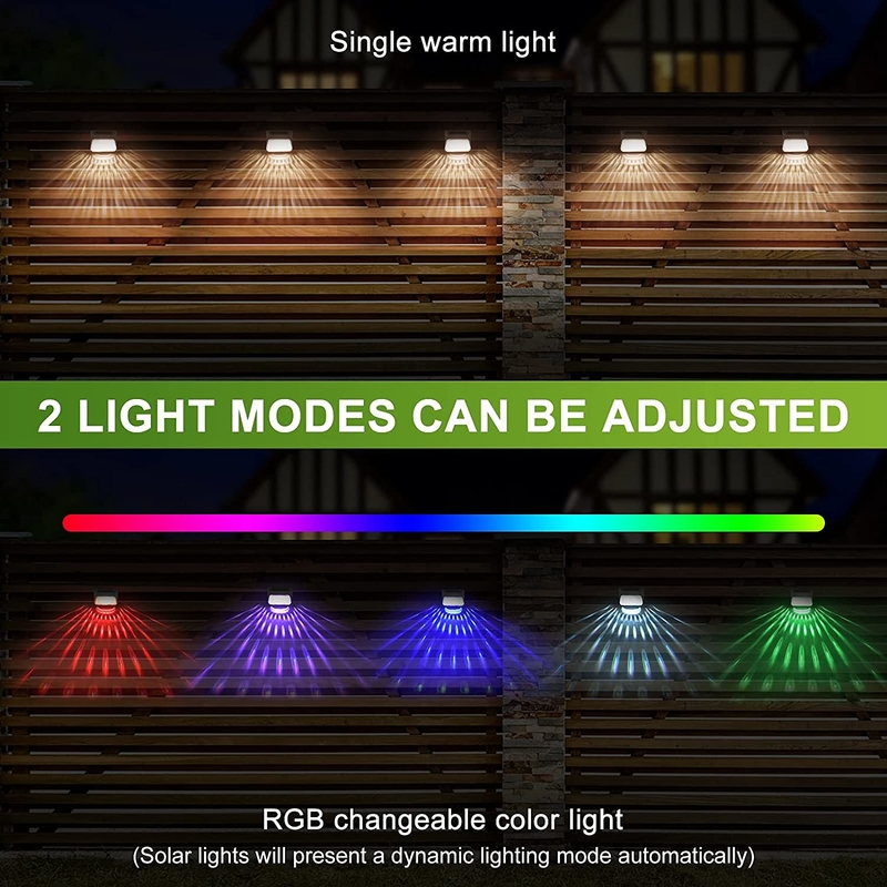 Lichtsensor-führten Solarschritt-Lichter Solargarten-Licht für Treppe im Freien treten Zaun Yard