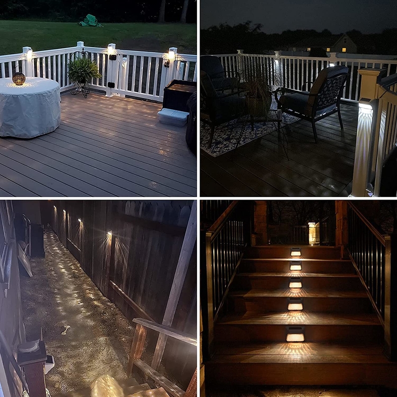 Lichtsensor-führten Solarschritt-Lichter Solargarten-Licht für Treppe im Freien treten Zaun Yard