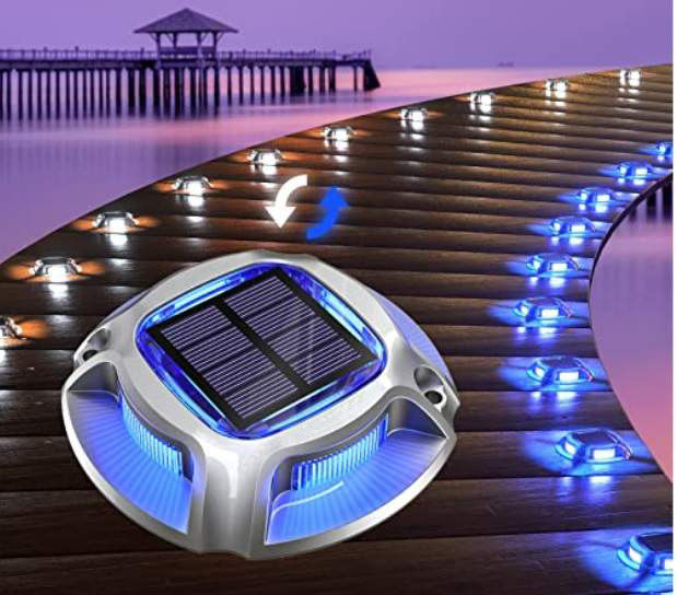 Außene Solarstrom-Wasserdichte Dockleuchten Wärmungsstufe LED-Deck Solar-Auffahrtleuchten