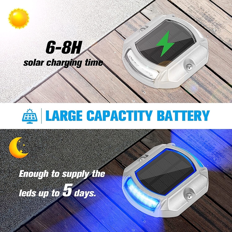 Wasserdichtes LED-Gartenlicht aus Aluminium, Solarstrom