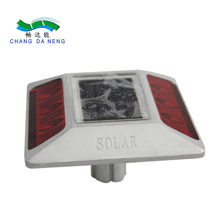 IP68 Wasserdicht Solar Spike LED Guss Aluminium Reflektor Straßenverkehrsführung Leuchten mit Füßen