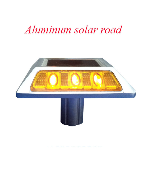 IP68 Wasserdicht Solar Spike LED Guss Aluminium Reflektor Straßenverkehrsführung Leuchten mit Füßen