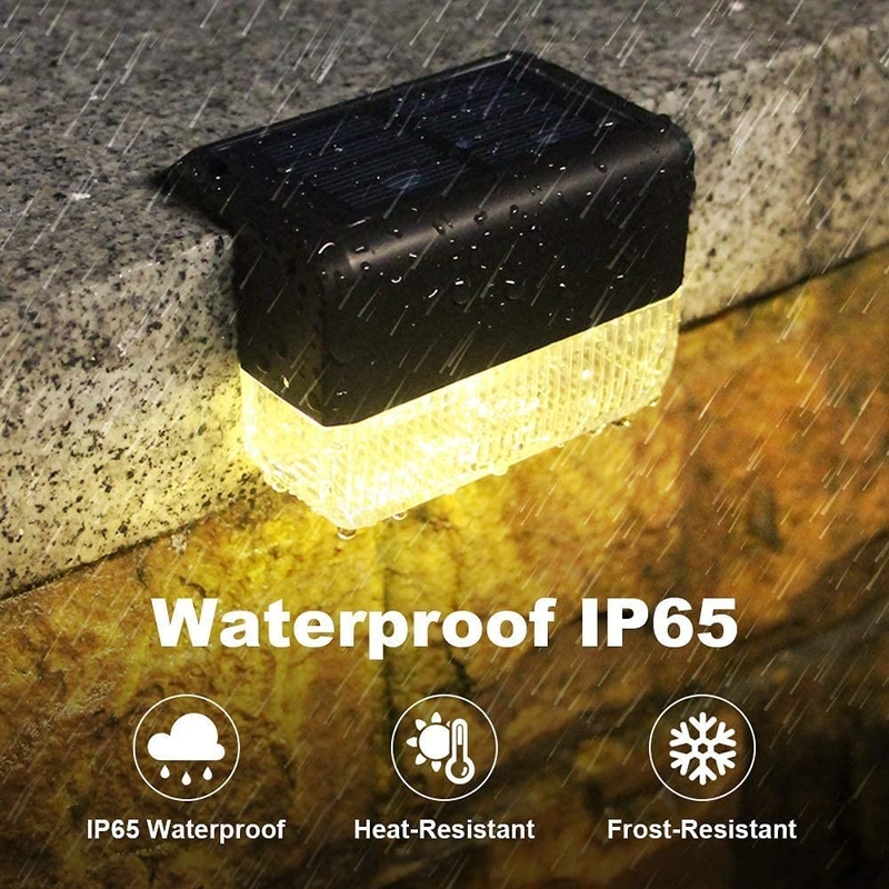 IP65 Wasserdichtes Solarwandlicht für den Außenbereich Warmes weißes RGB-Solarzaunwandlicht