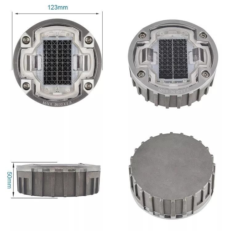 Schwerlastdichte wasserdichte Solarstraßenreflectoren / solarbetriebene Straßenstangen mit LED-Lichtquelle