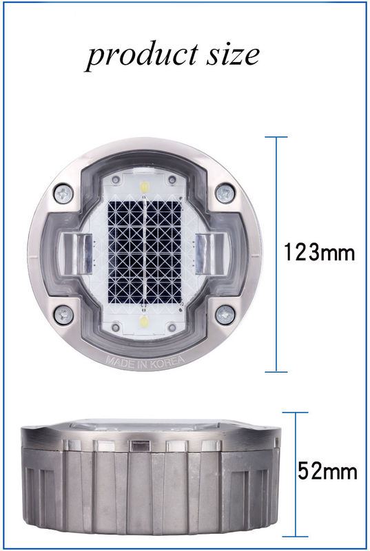 Schwerlastdichte wasserdichte Solarstraßenreflectoren / solarbetriebene Straßenstangen mit LED-Lichtquelle