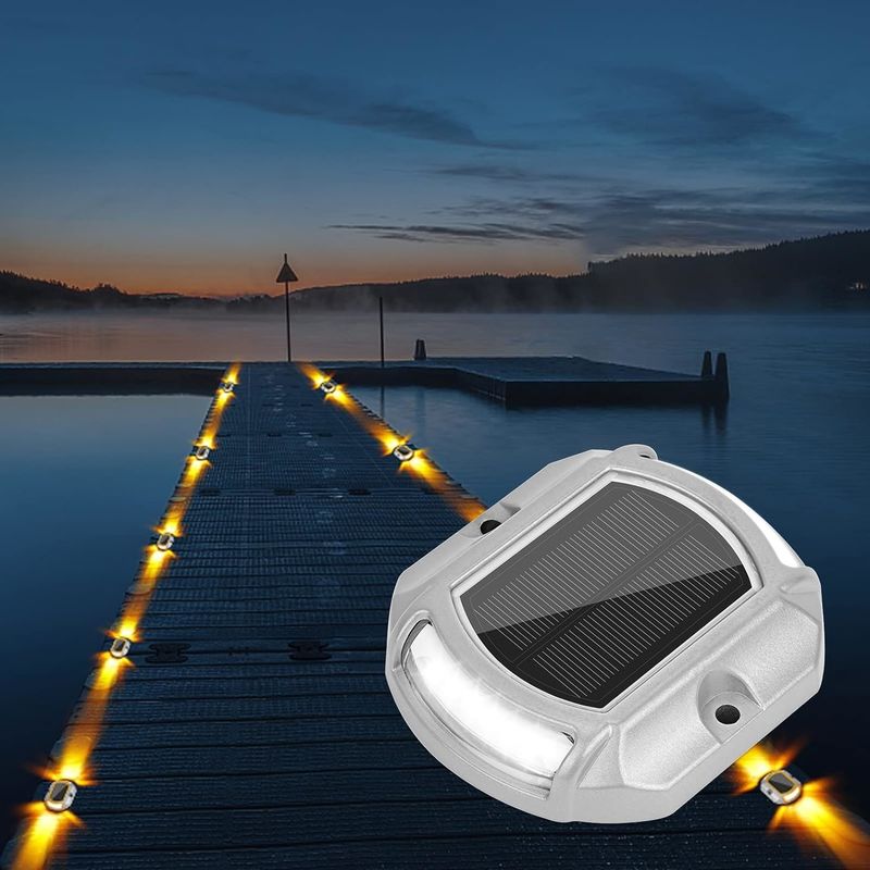 246g IP67 Solardecklicht mit einfacher Schraubeninstallation und Batterie 1,2V/600MAH Ni-Mh Batterie