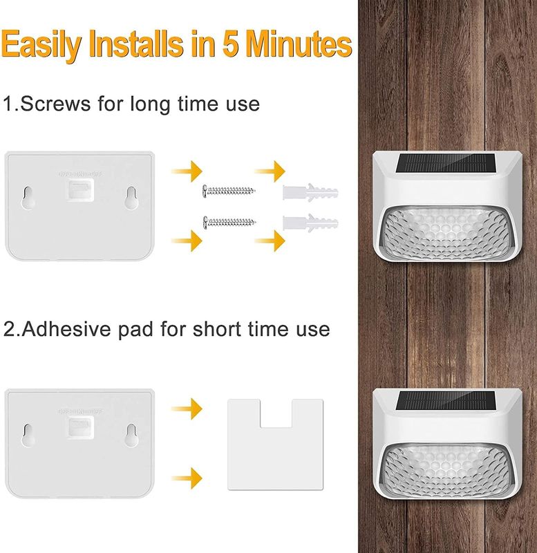 Solarbetriebene IP65 wasserdichte monokristalline LED-Gartenleuchten für Energieeffizienz im Freien
