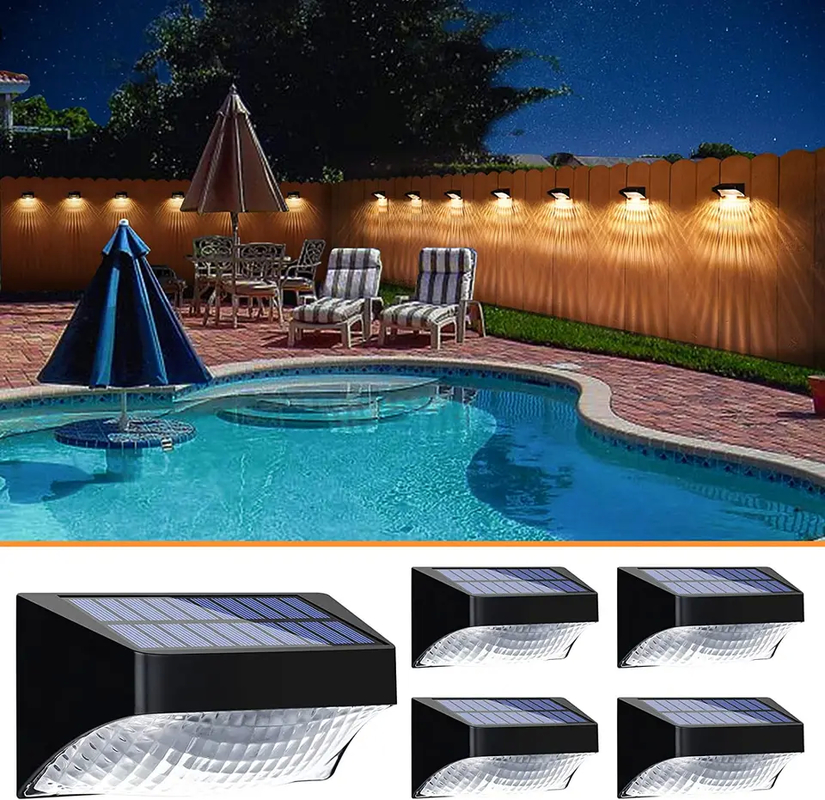 10LM Warmweiß/Kühlweiß/RGB LED-Solargartenleuchten mit IP65-Wasserdichtheit