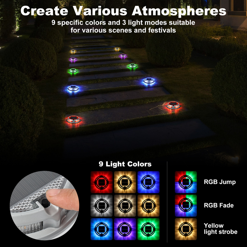 2V wasserdichtes Solardocklicht Solar-LED-Licht mit 20 Lumen LED-Lichtquelle