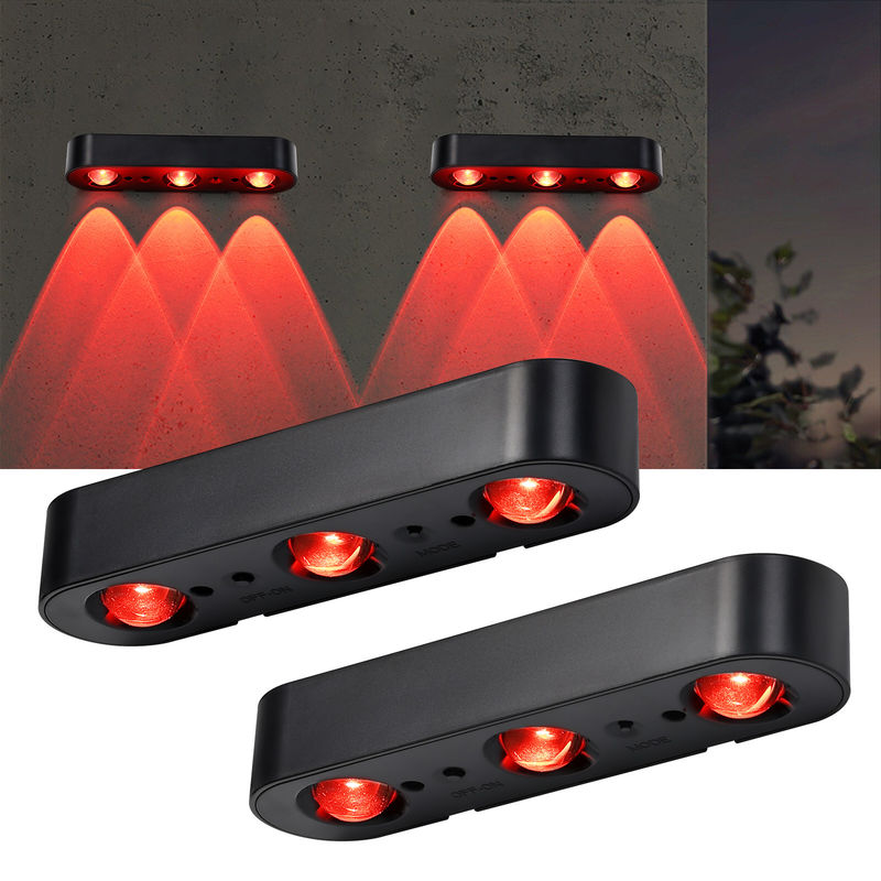 200mAh Solarstrom IP65 Wasserdicht ABS PMMA LED Zaunlicht mit warmem Weiß RGB