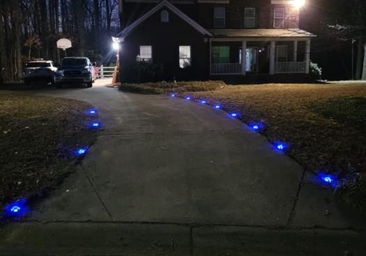 Blau/Kaltweiß Solardocklicht 20 Lumen Helligkeit Schraubeninstallation Hochleistung