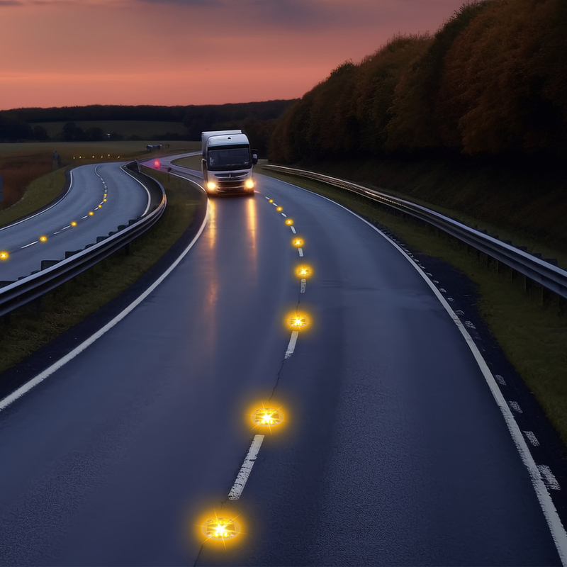 Langlebige Straßenrand-Solarmarker 7-9 Stunden Ladezeit Ansichtsdistanz 500m 72 Stunden Arbeit für die Straßenverkehrssicherheit