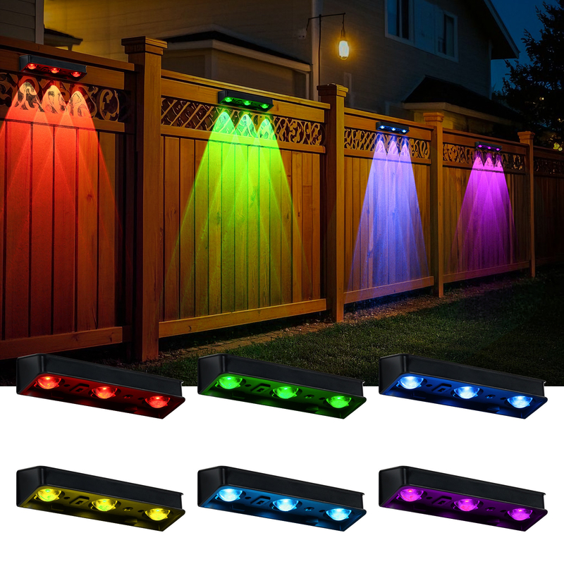 Warmverkauf IP65 wasserdichtes Polysilicium-Solarpanel Weißes Licht Warmes Licht nach oben und unten Lichtquelle Solar LED Wandlampe Hotel