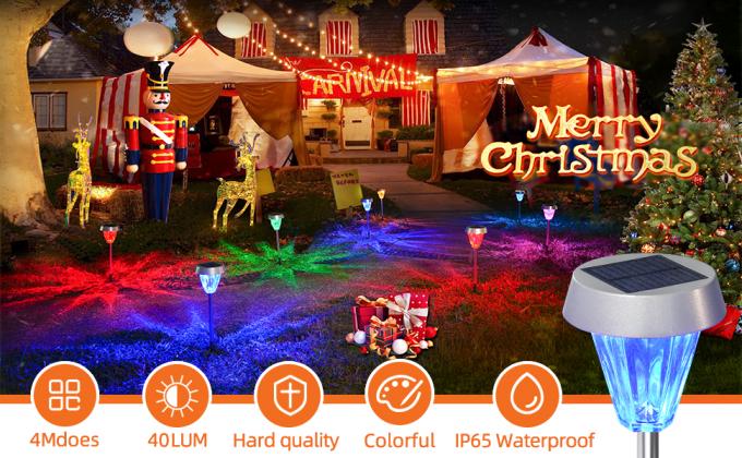 Wasserdichte angetriebene Solarlichter der Landschaftip65 für Garten-Bahn im Freien 0