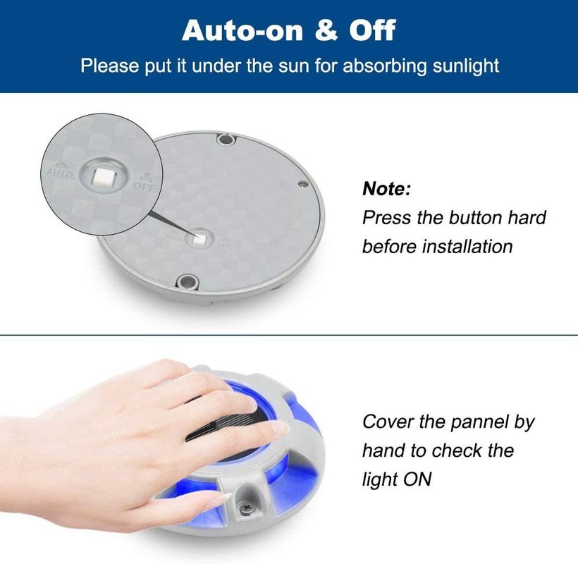 Aluminiumlegierung Solar Straßenstange mit 6000K Tageslicht Warnung IP67 wasserdicht und 2-Jahres-Garantie