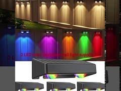 4.5 Stunden Ladezeit Solarzaunlicht für einfache Pflege Außenbeleuchtung